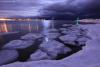 Night Storm, Grand Marais Harbor by Travis Novitsky